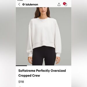 Lululemon Softstreme Cropped Sweater